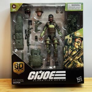 G.I Joe Classified Series Action Marine Sniper Deluxe 6" Figure Hasbro NEW